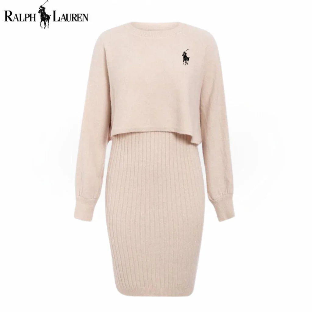 Cozy Ribbed Sweater Dress || Utförsäljning