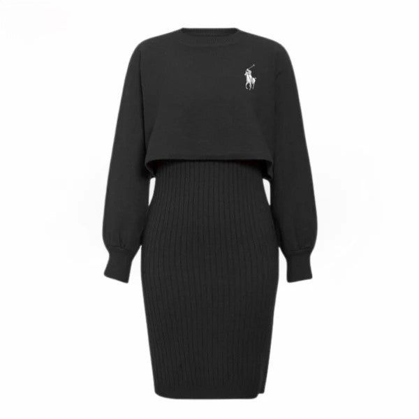 Cozy Ribbed Sweater Dress - Utförsäljning