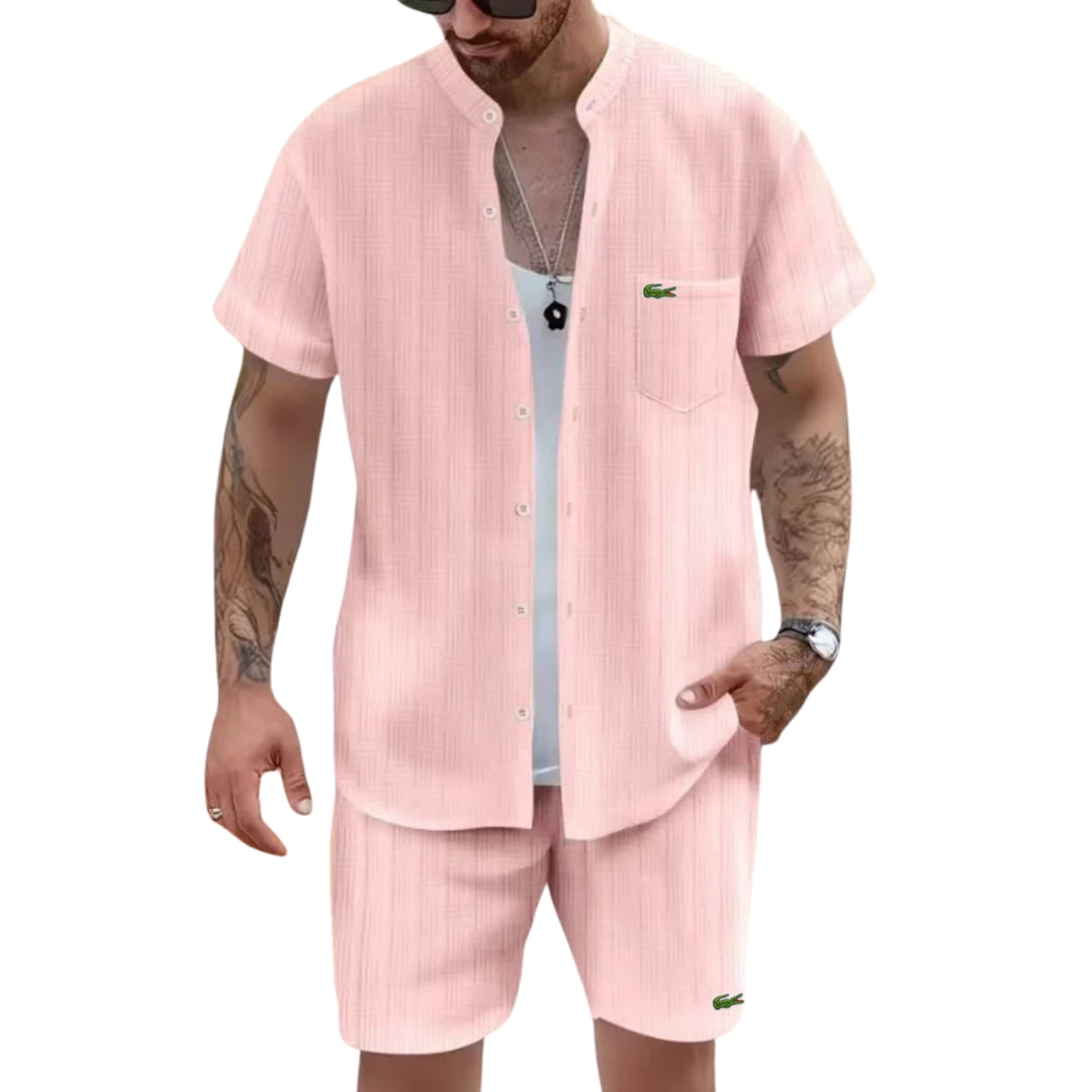 Avslappnad Outfit med Ståkrage - UTFÖRSÄLJNINGSPRIS