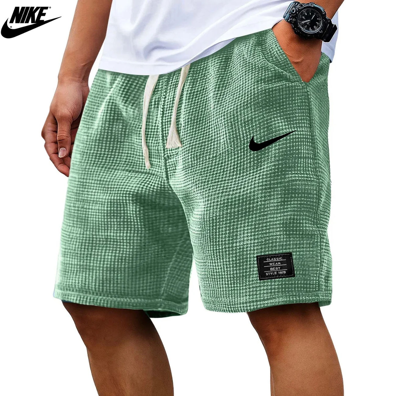 2026 Texturerade Waffle Knit-Shorts || Utförsäljning