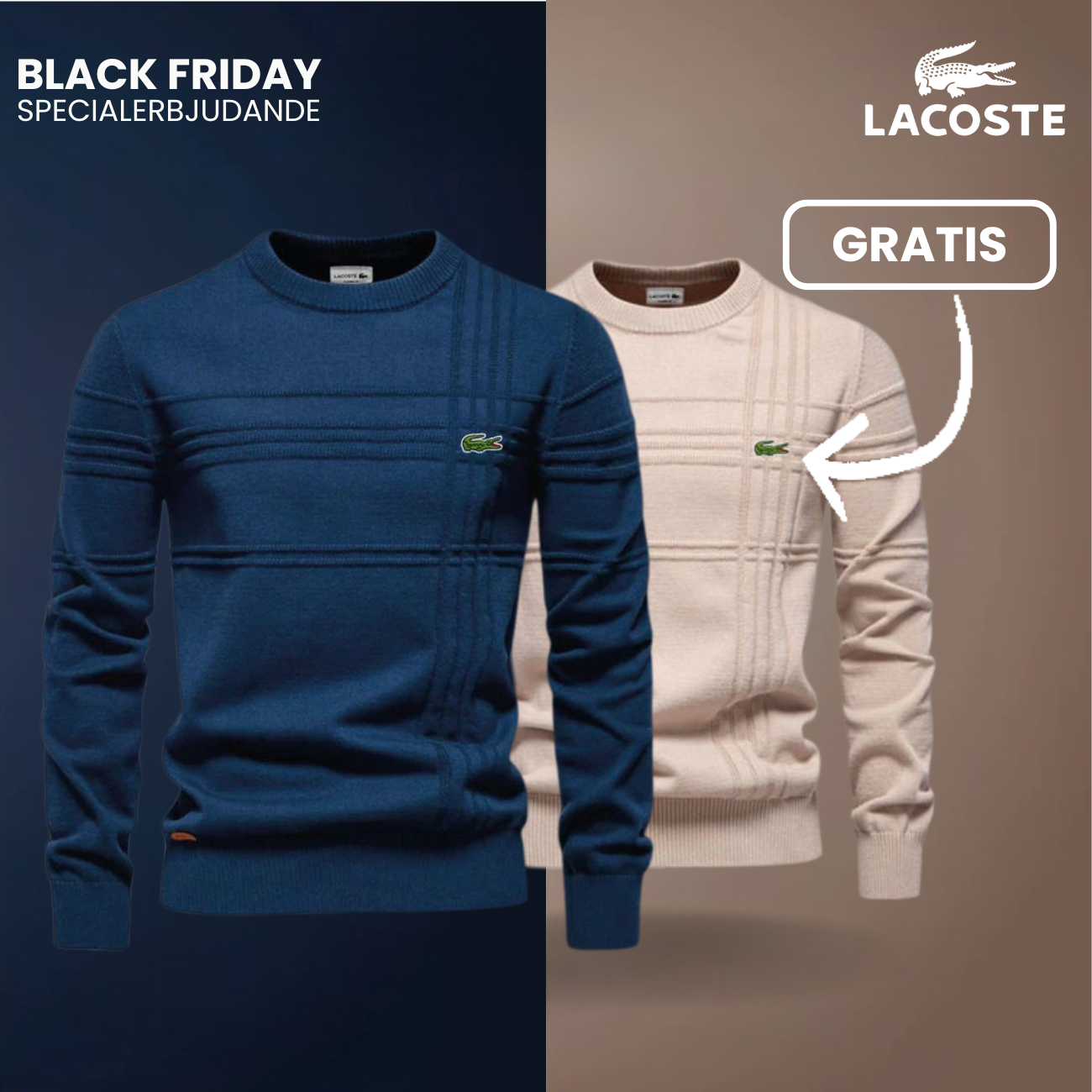 Herrtröja med Texturerad Design LC™ 1+1 Gratis (Utförsäljning)