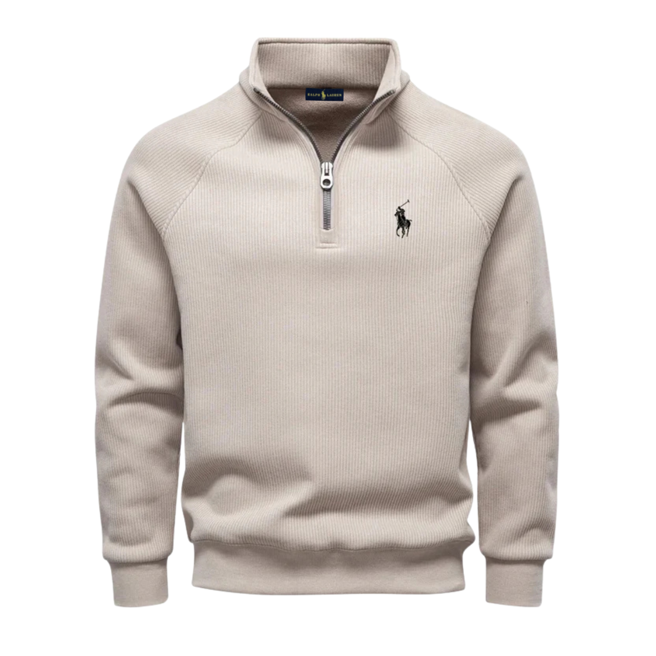 2026 Förfinad Stickad Half-Zip Tröja - Utförsäljning