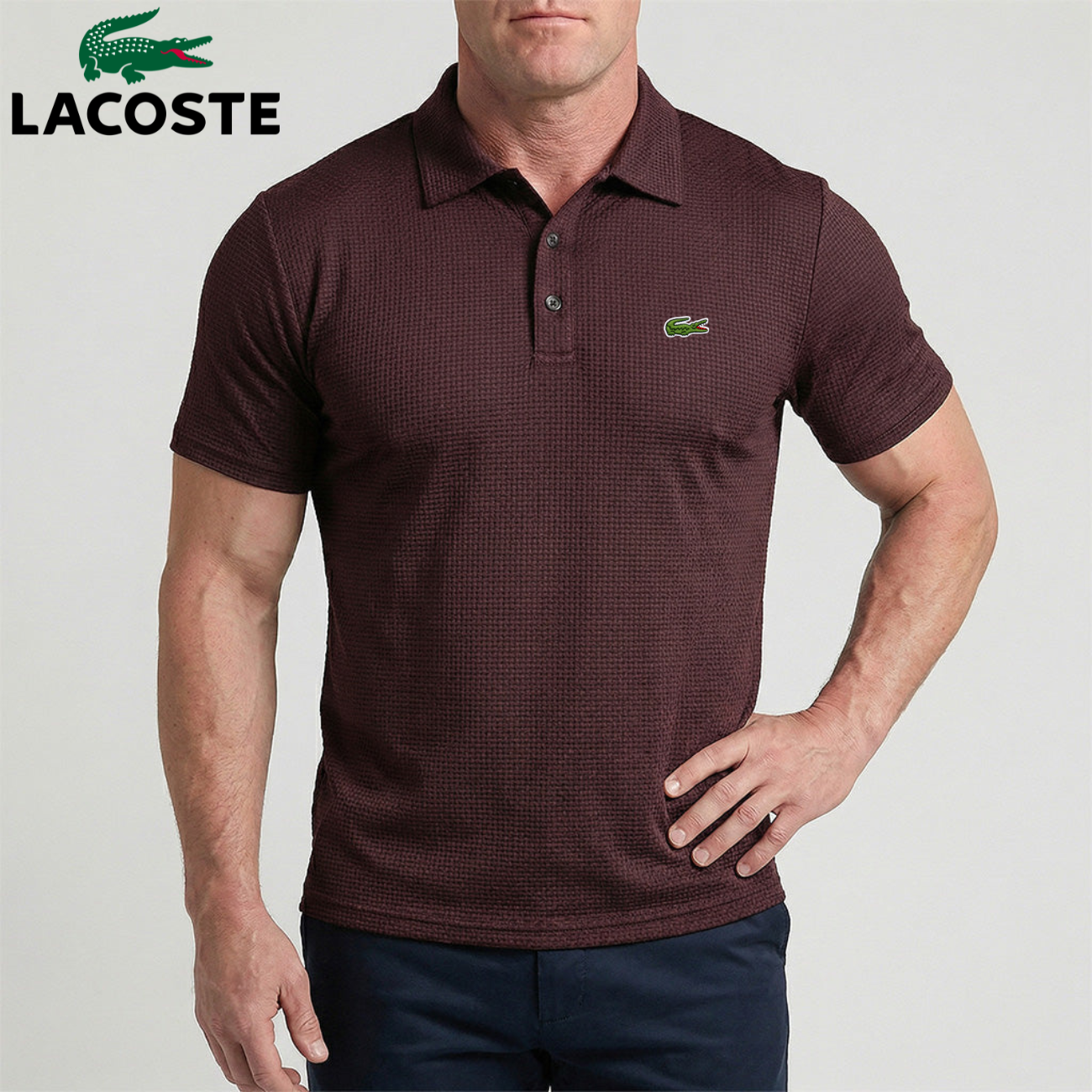 Waffle-Weave Tech Polo || Utförsäljning