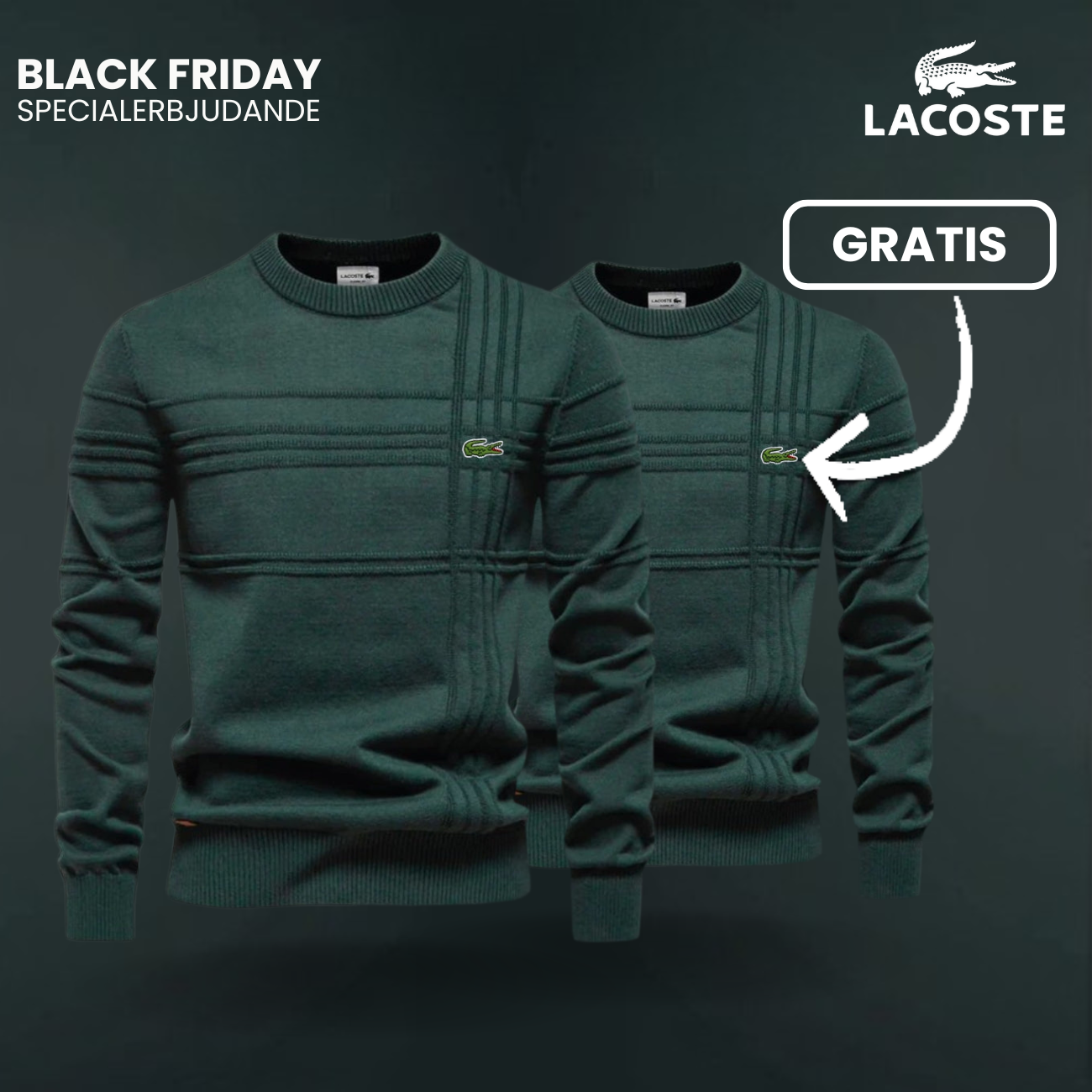 Herrtröja med Texturerad Design LC™ 1+1 Gratis (Utförsäljning)