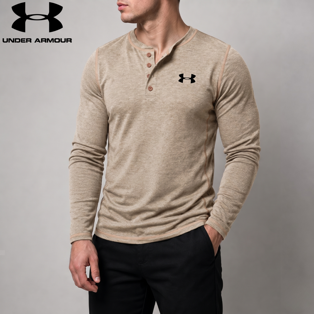 Långärmad Henley || Utförsäljning