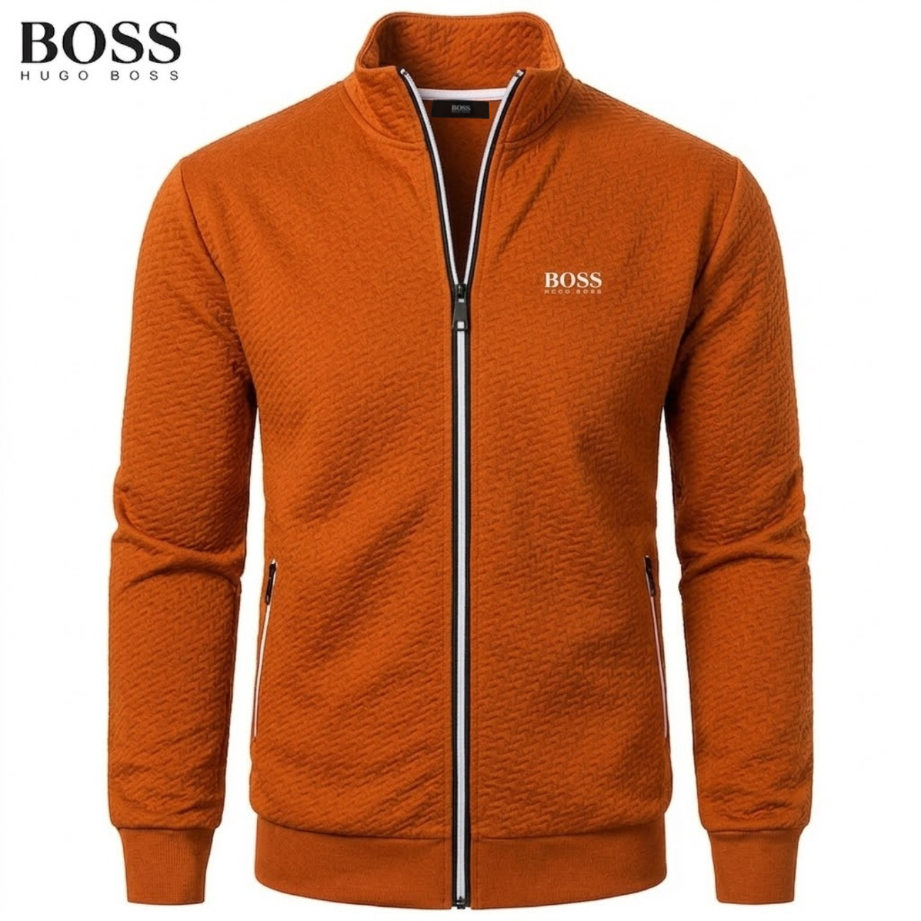 2026 Texturerad Zip-up Jacka || Utförsäljning