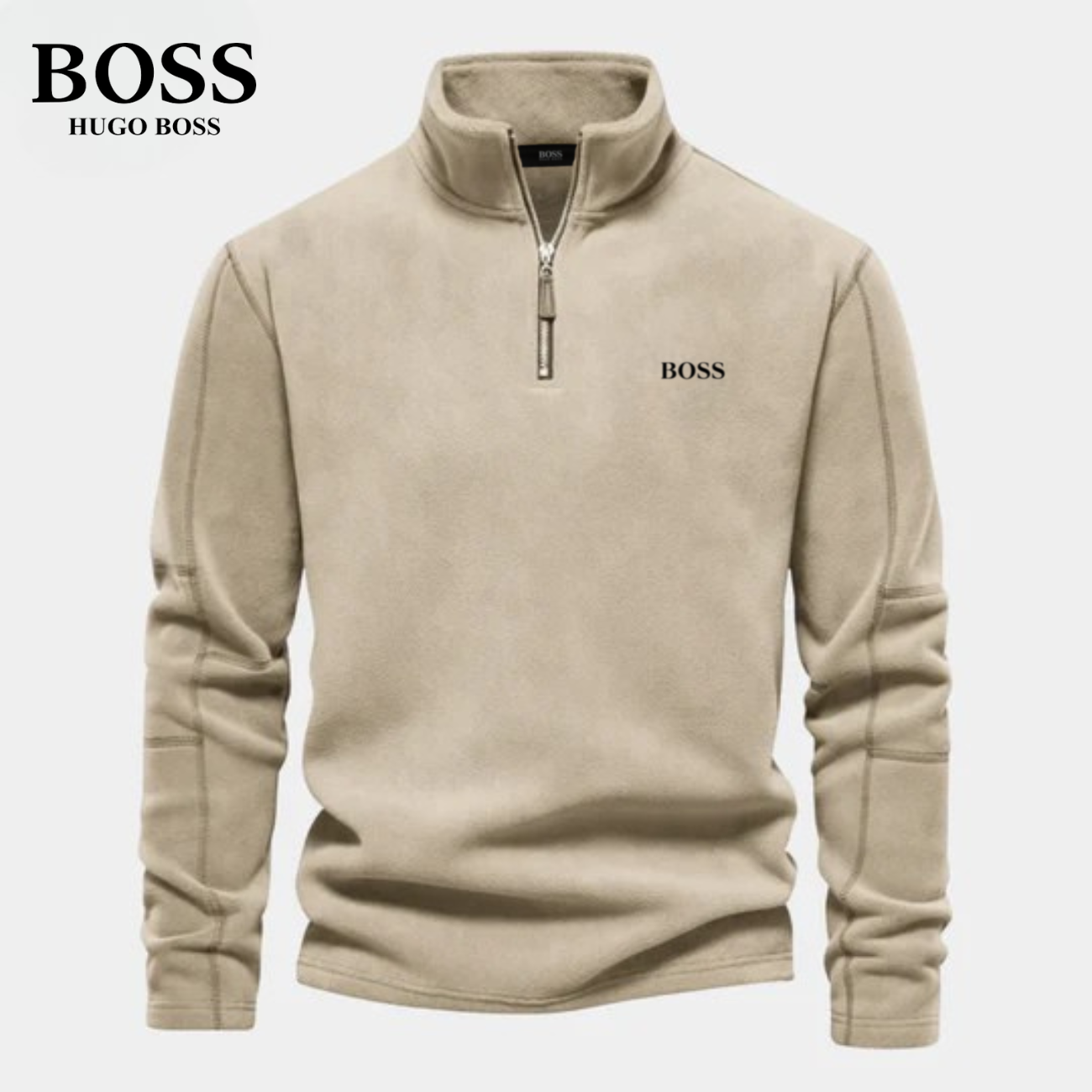 BOSS™ Half Zip Sweatshirt | I Bomull