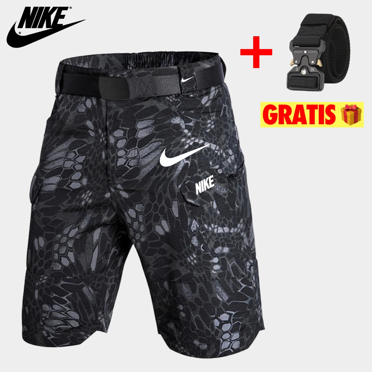 Taktiska Cargo-shorts + Gratis Bälte || UTFÖRSÄLJNING