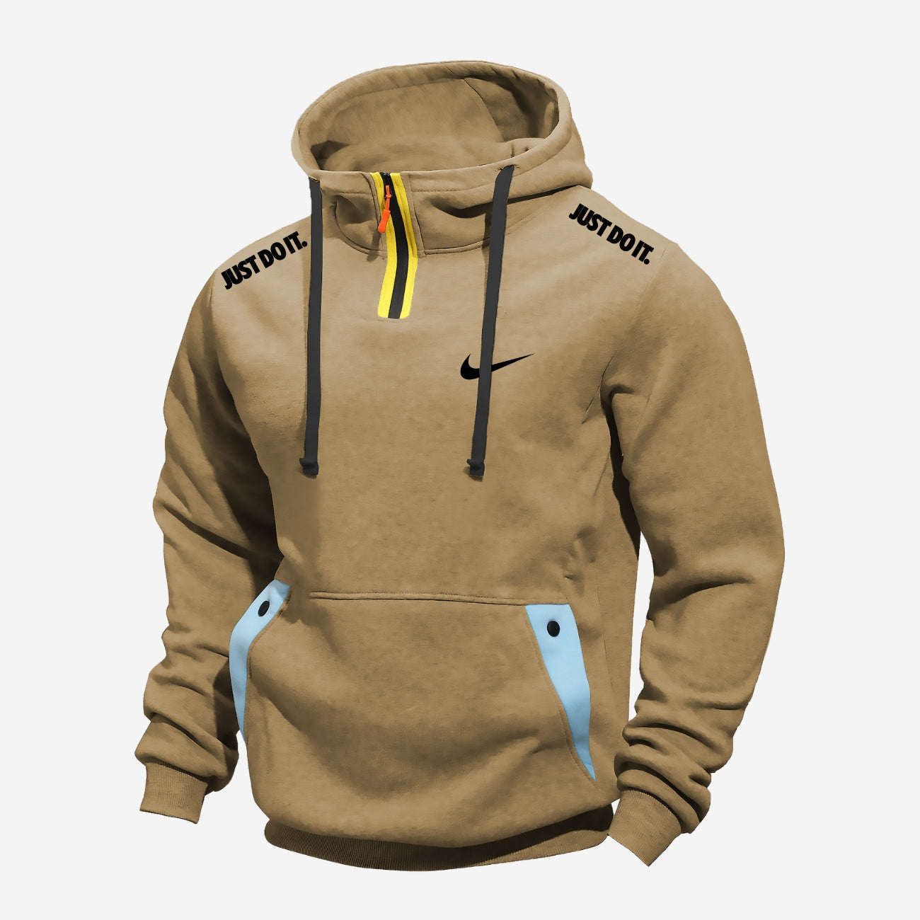 Avslappnad Half-Zip Hoodie - TFÖRSÄLJNING AV KOLLEKTION