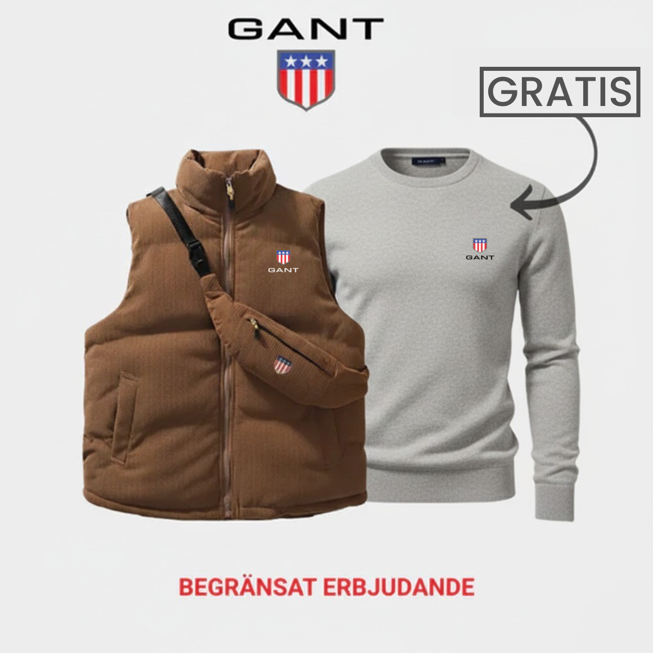 Komfort & Stil: Väst + Tröja 1+1 Gratis Erbjudande || Utförsäljning