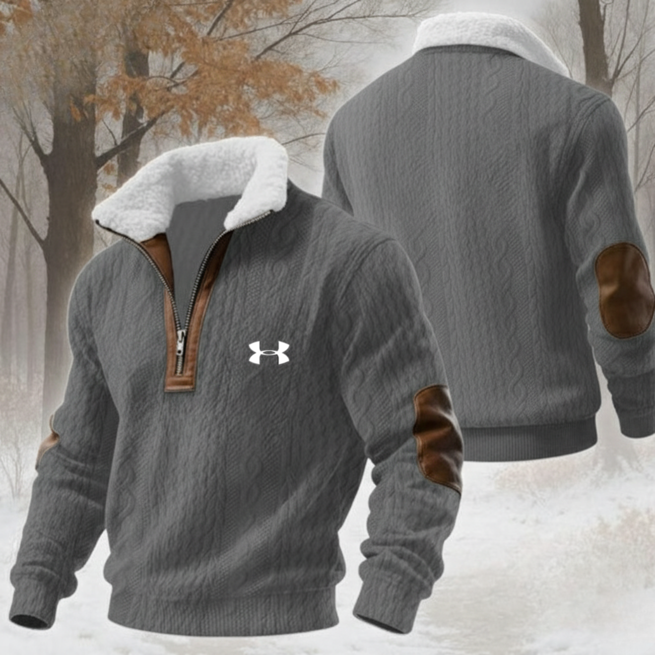 2026 Mysig Ribbad Zip-Up Tröja - Utförsäljning