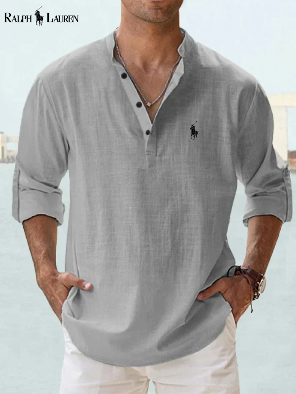 Skjorta med lång ärm och modern passform för en casual chic-stil