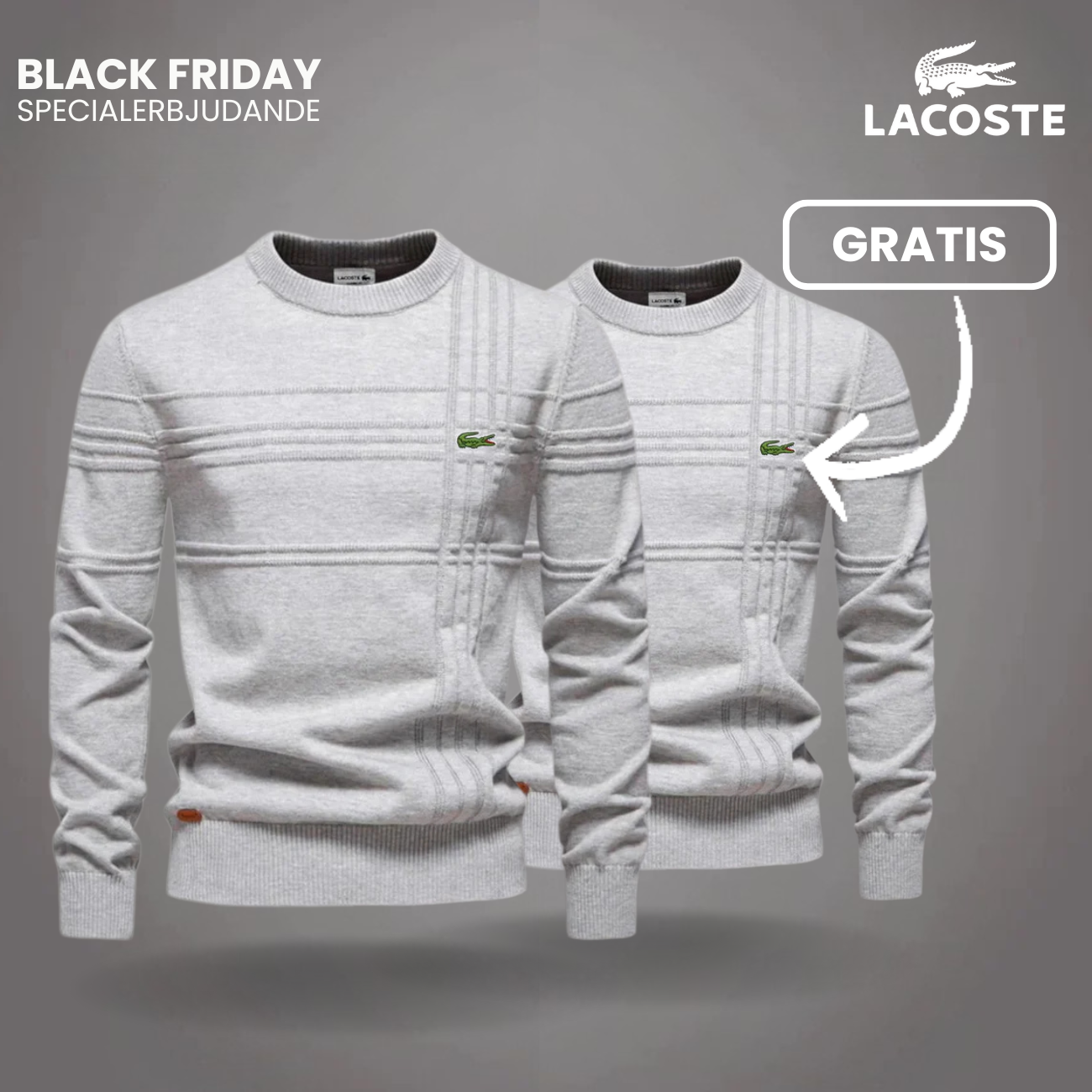 Herrtröja med Texturerad Design LC™ 1+1 Gratis (Utförsäljning)
