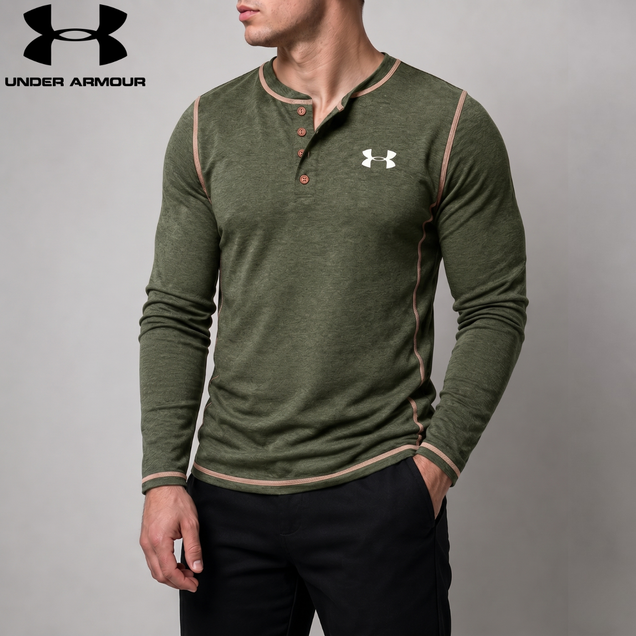 Långärmad Henley || Utförsäljning