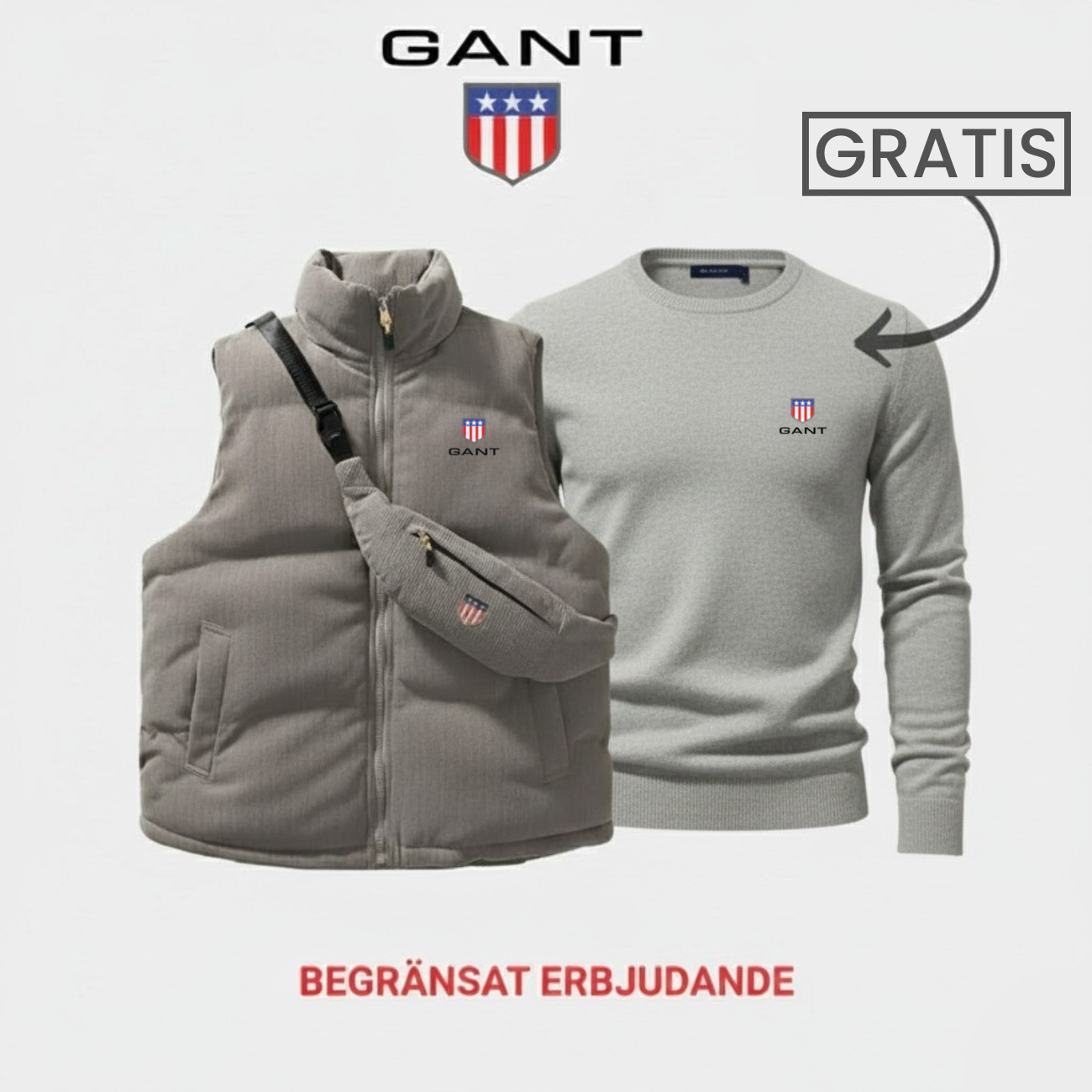Komfort & Stil: Väst + Tröja 1+1 Gratis Erbjudande || Utförsäljning