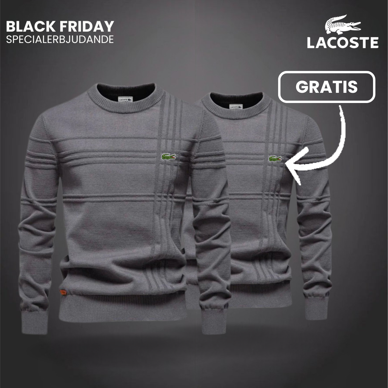 Herrtröja med Texturerad Design LC™ 1+1 Gratis (Utförsäljning)