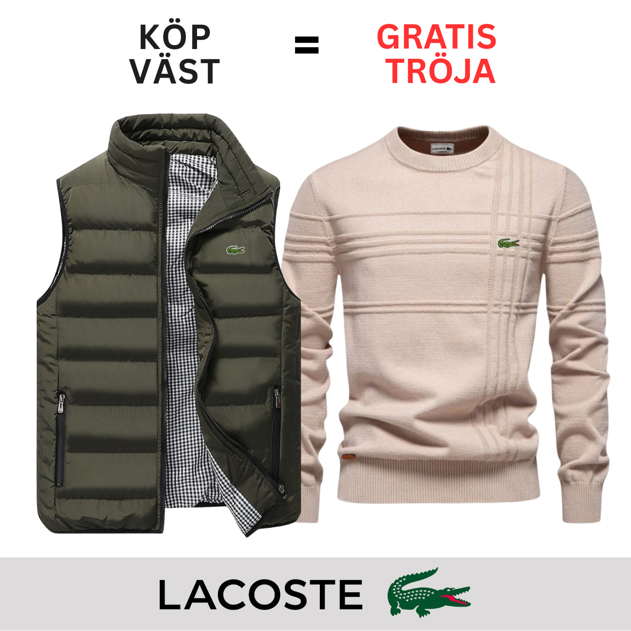 CASUAL VÄST + GRATIS TRÖJA || BEGRÄNSAT ERBJUDANDE