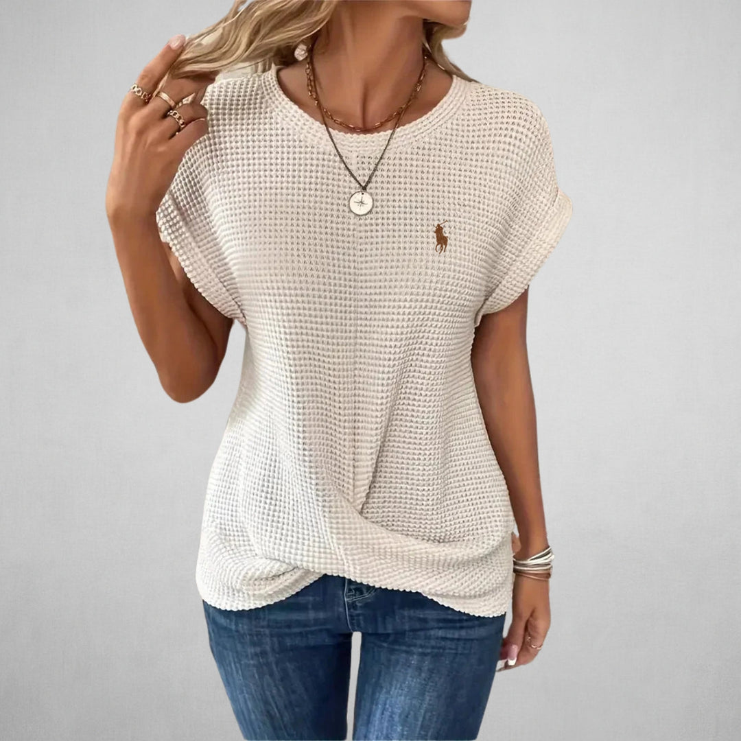 Vardaglig Textur-T-shirt - UTFÖRSÄLJNING