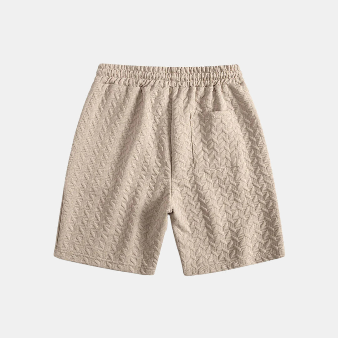 Texturerad Polo- och Shortsset - LAGERRRENSNINGSPRIS