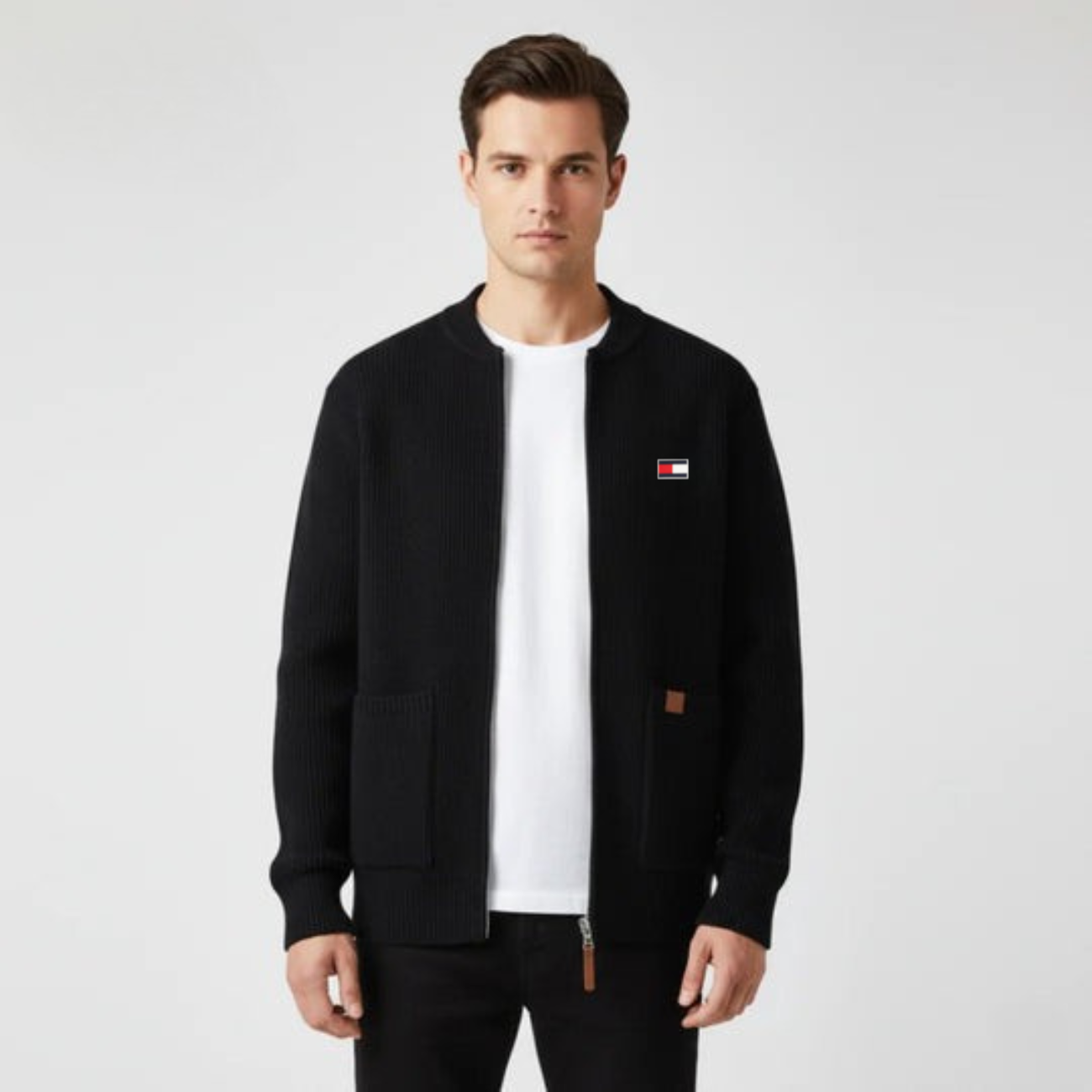 Zippad Stickad Kofta – REAPRIS