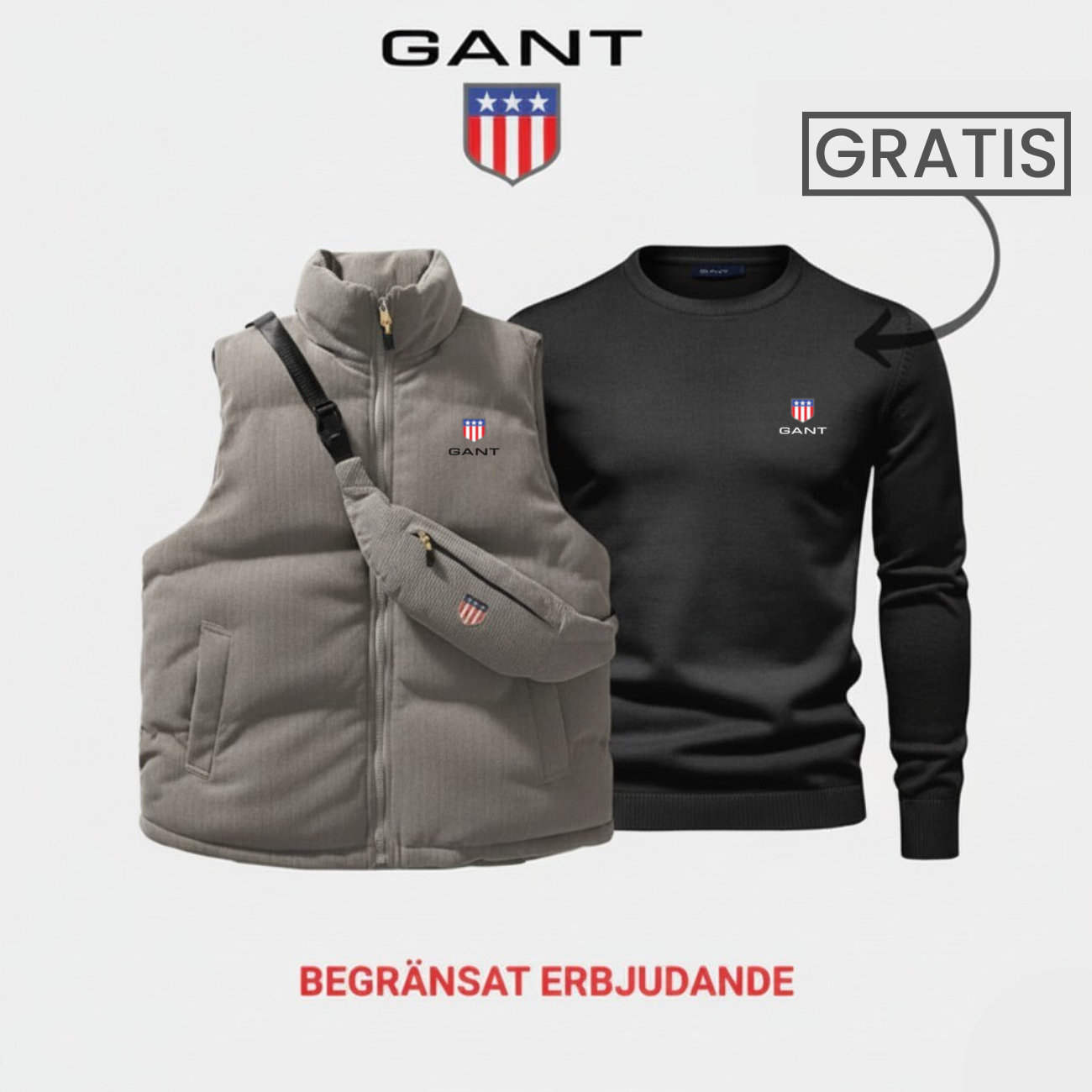 Komfort & Stil: Väst + Tröja 1+1 Gratis Erbjudande || Utförsäljning