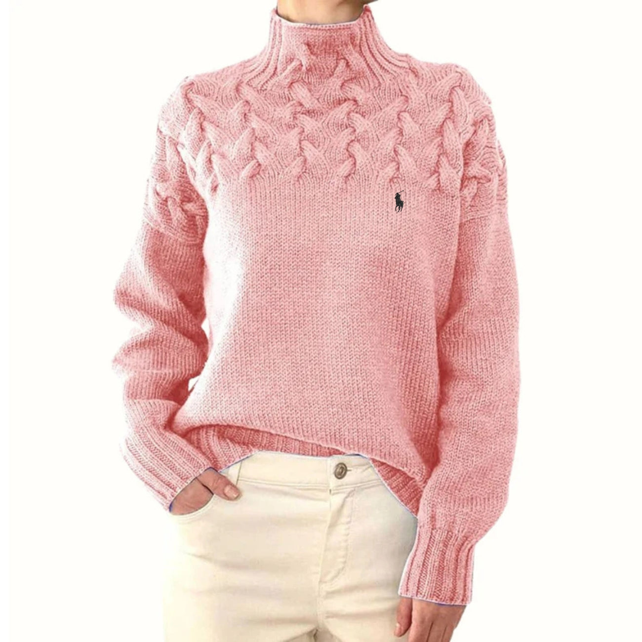 Elegant stickad tröja - UTFÖRSÄLJNING