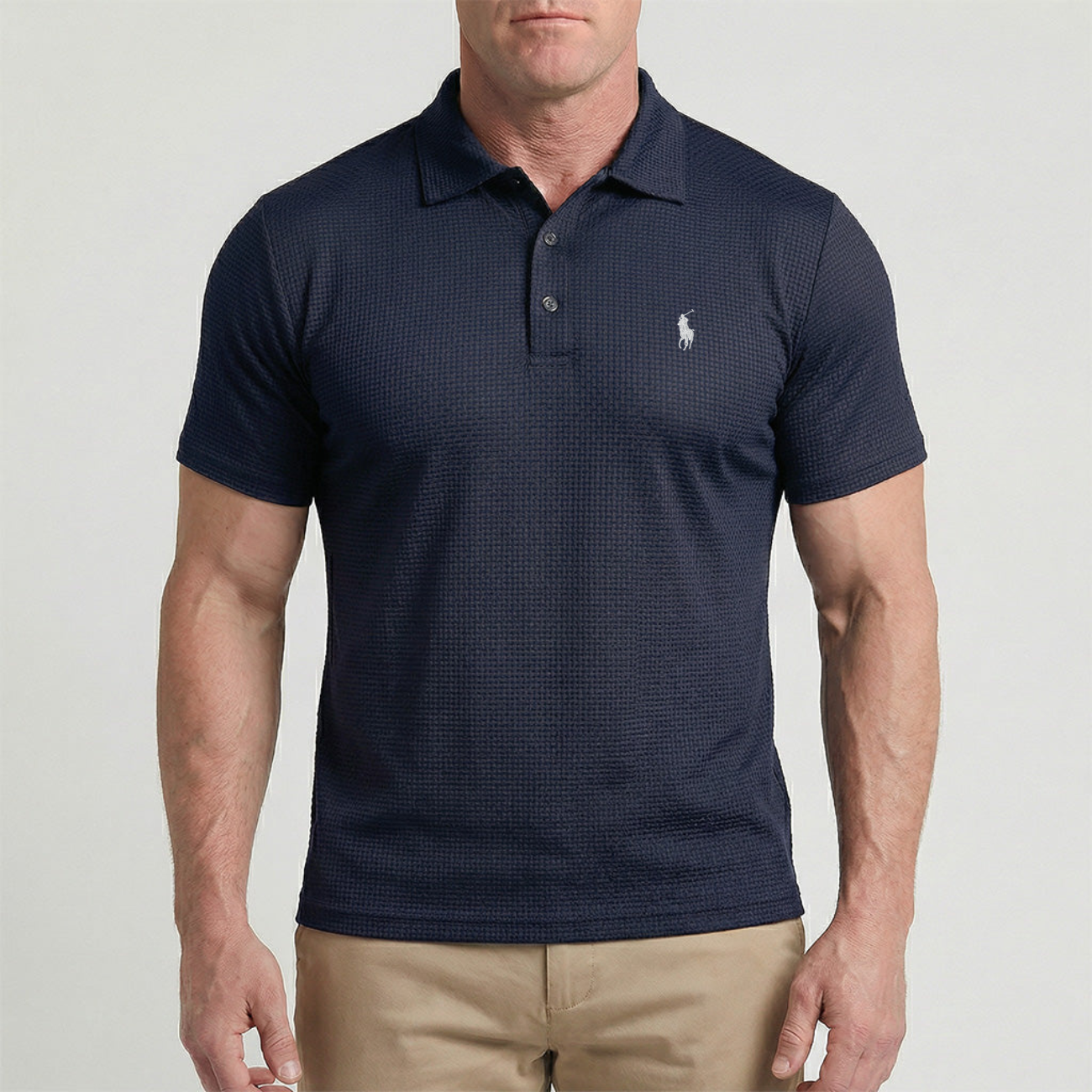 Waffle-Weave Tech Polo - Utförsäljning