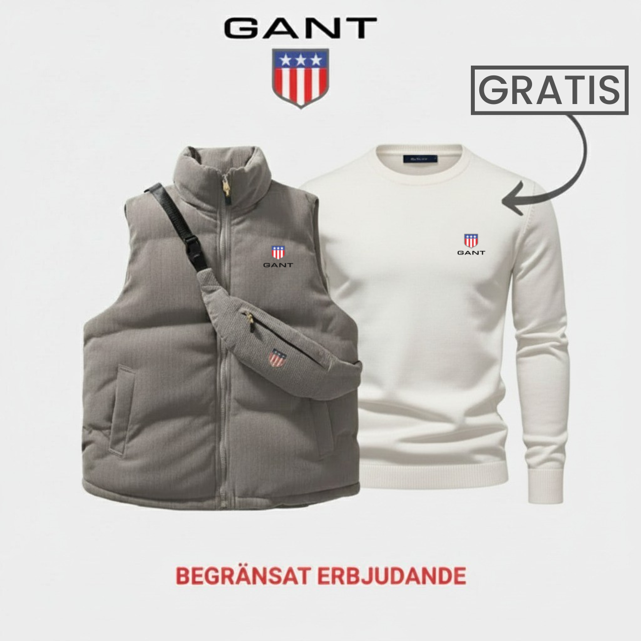 Komfort & Stil: Väst + Tröja 1+1 Gratis Erbjudande || Utförsäljning