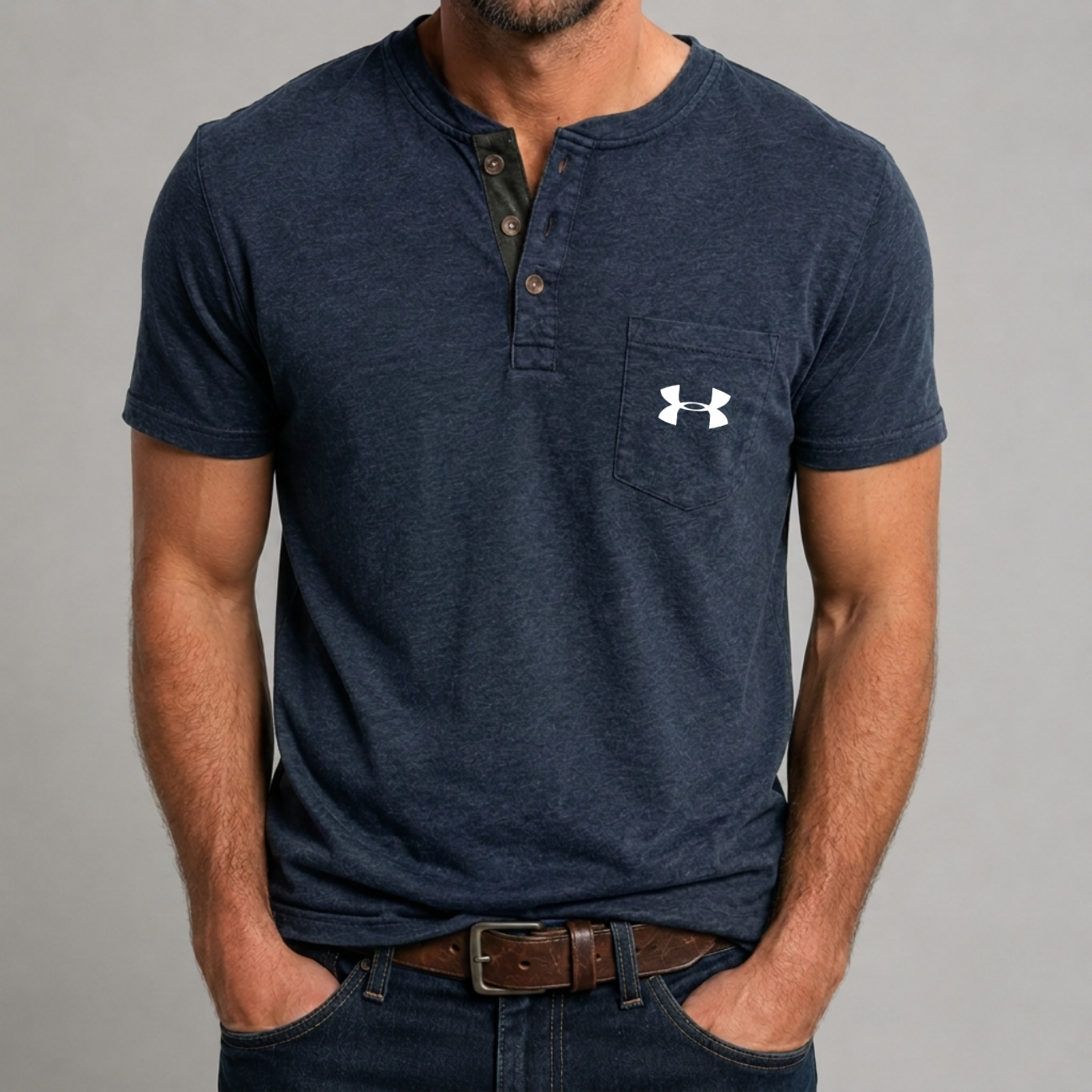 Premium Slub Knit Henley - Utförsäljning