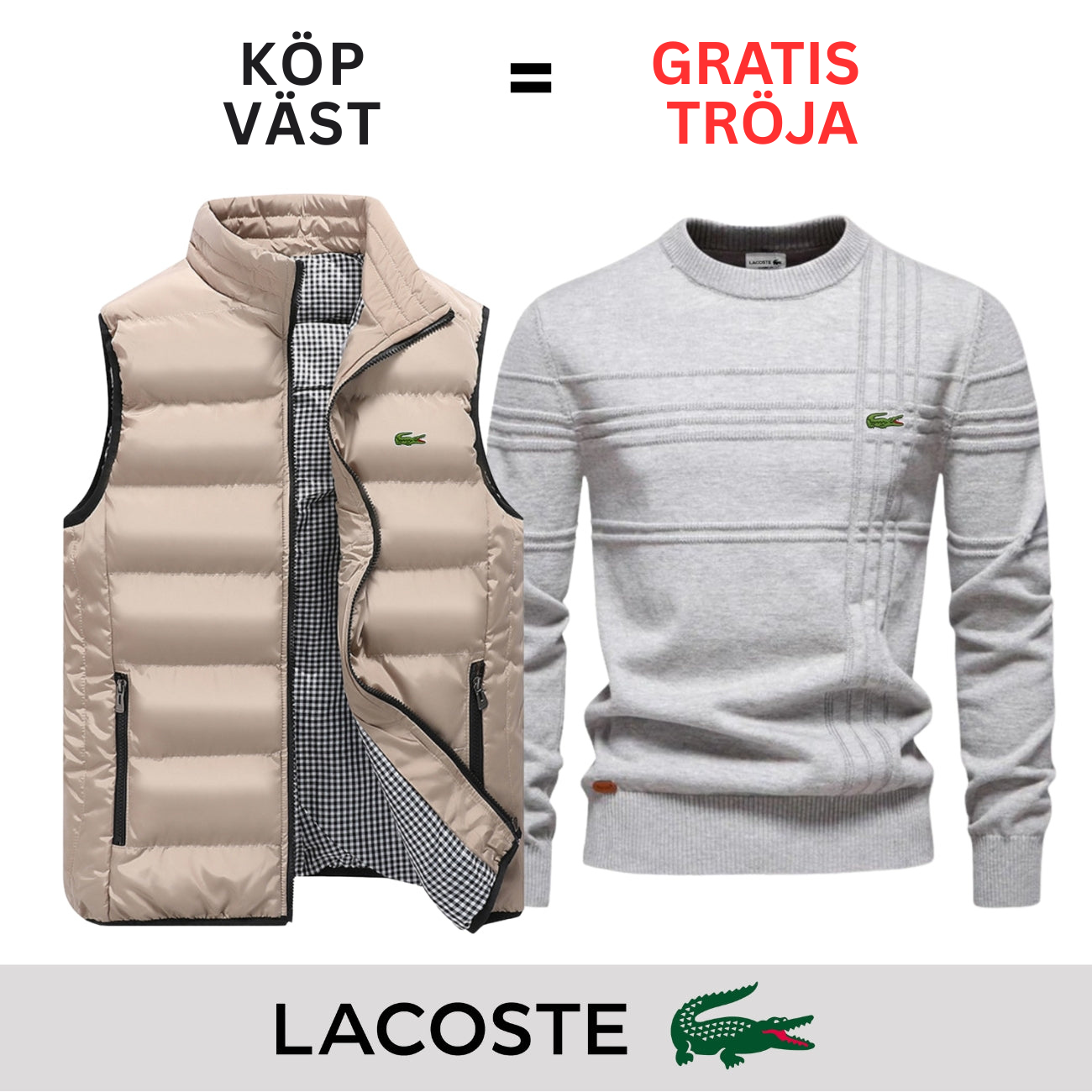 CASUAL VÄST + GRATIS TRÖJA || BEGRÄNSAT ERBJUDANDE