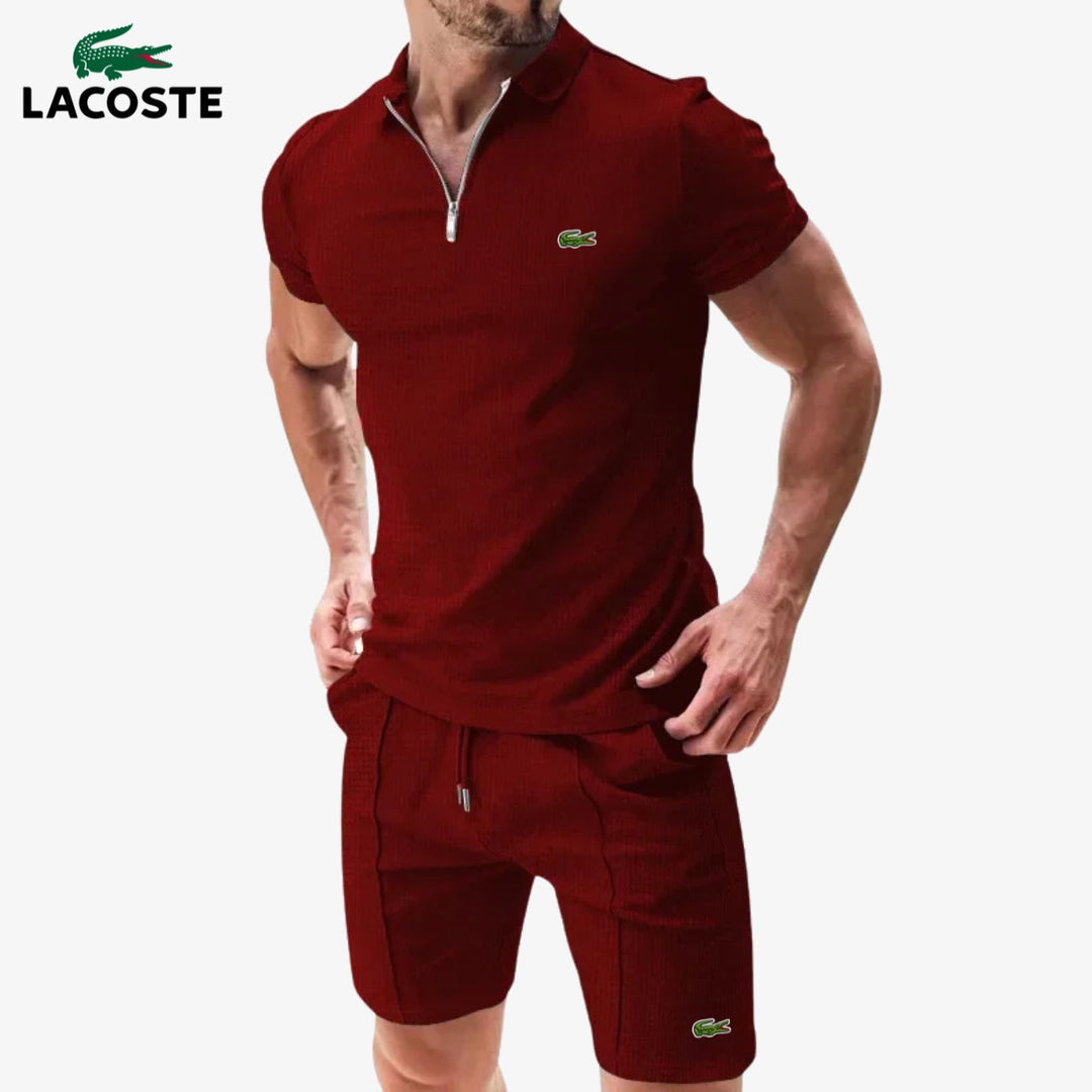 Zip-Polo & Shorts Set || Utförsäljning