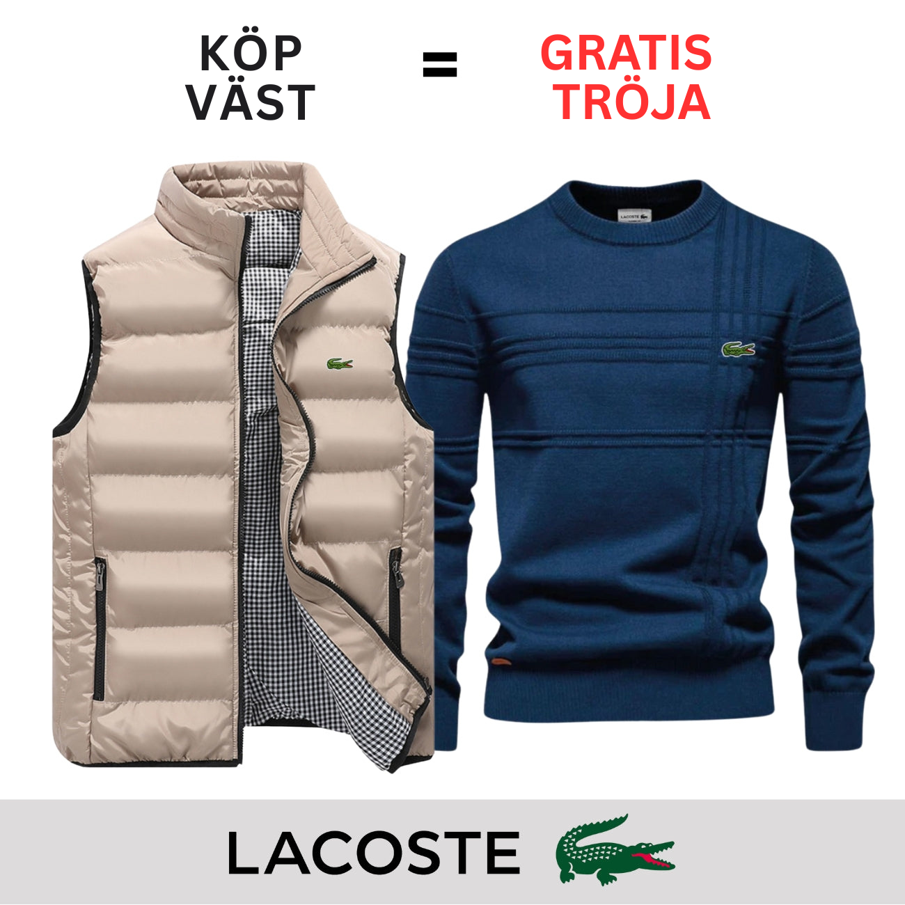 CASUAL VÄST + GRATIS TRÖJA || BEGRÄNSAT ERBJUDANDE