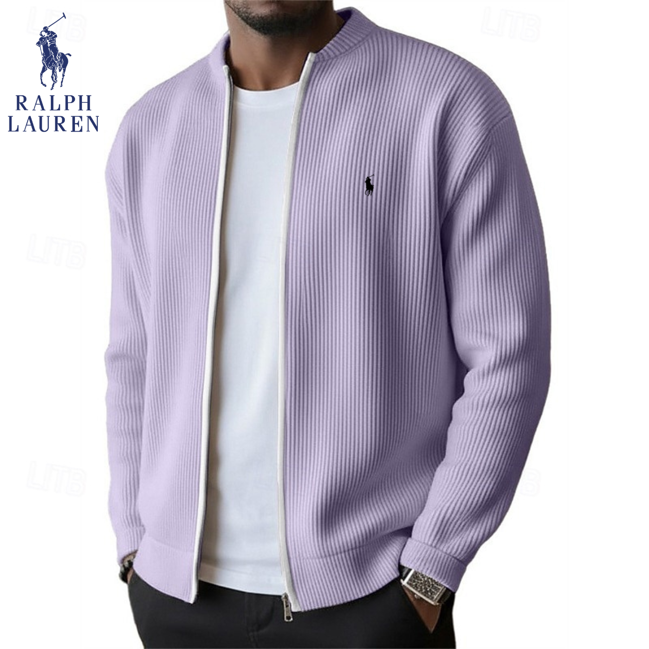 2026 Herrens Ribbade Zip-Up Tröja || Utförsäljning