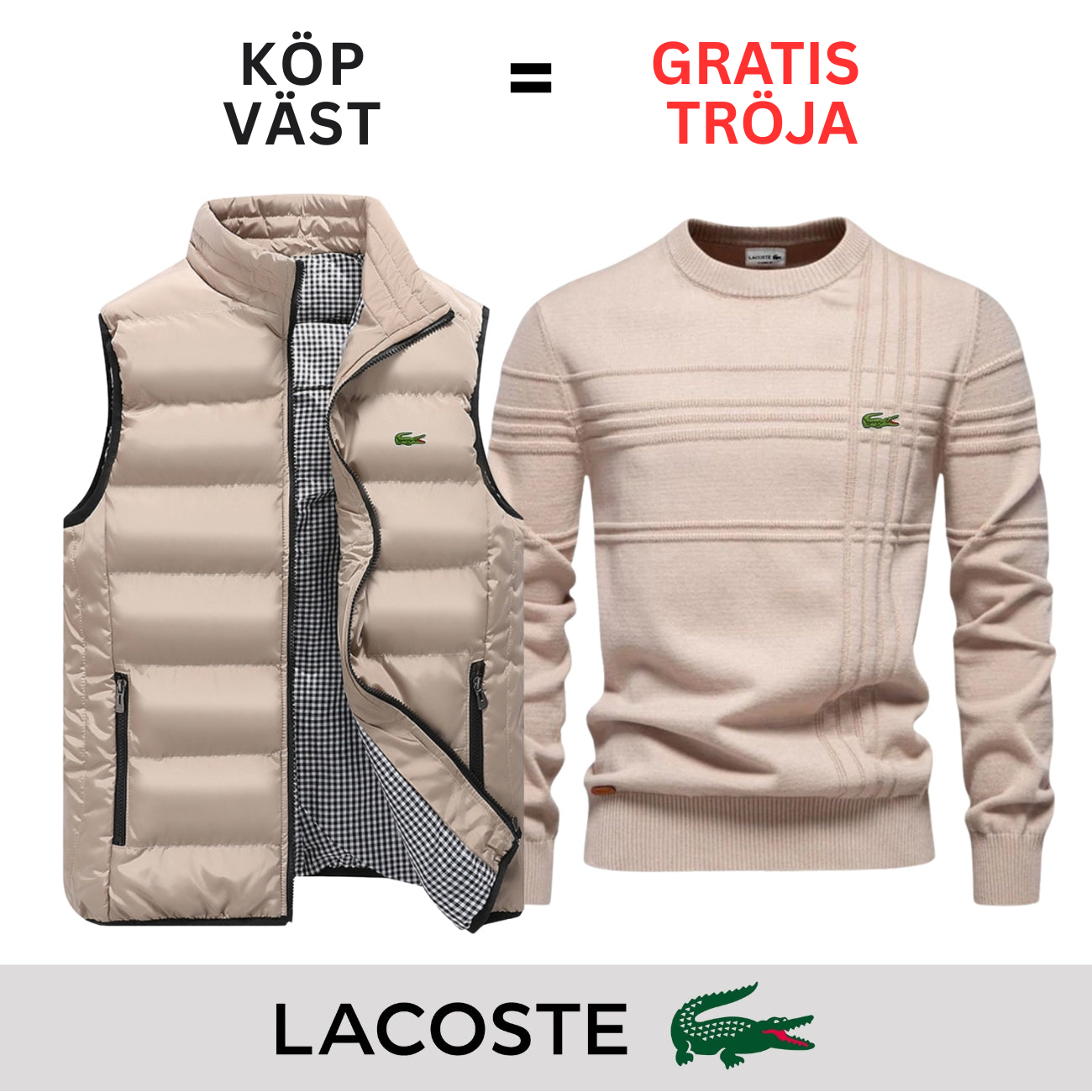 CASUAL VÄST + GRATIS TRÖJA || BEGRÄNSAT ERBJUDANDE