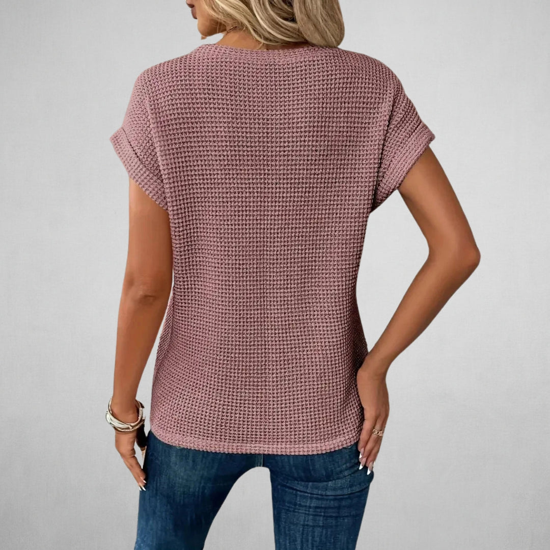 Vardaglig Textur-T-shirt - UTFÖRSÄLJNING