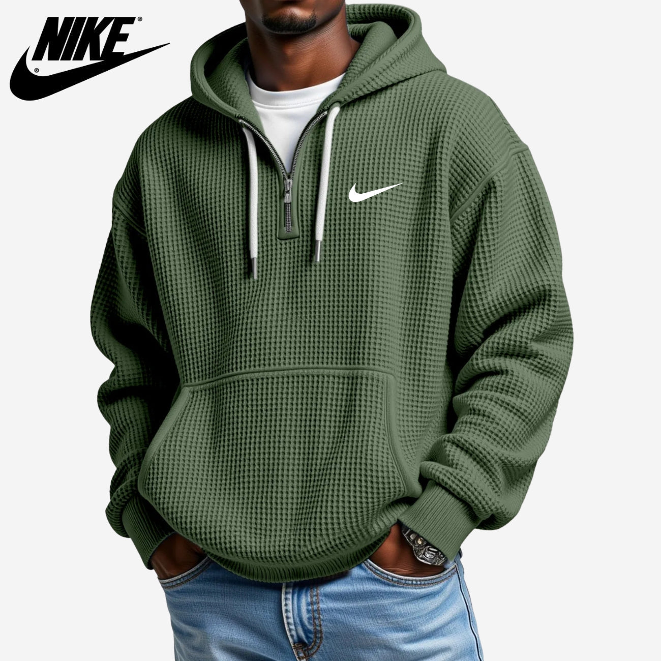 Texturerad Hoodie || UTFÖRSÄLJNINGSPRIS
