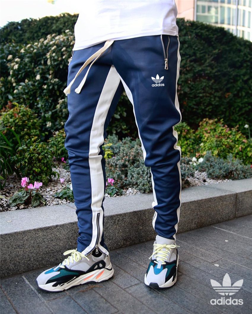 Tvåfärgade Joggingbyxor med Dragkedjor || Streetwearstil