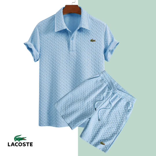2026 Texturerad Sommar Polo Set || Utförsäljning