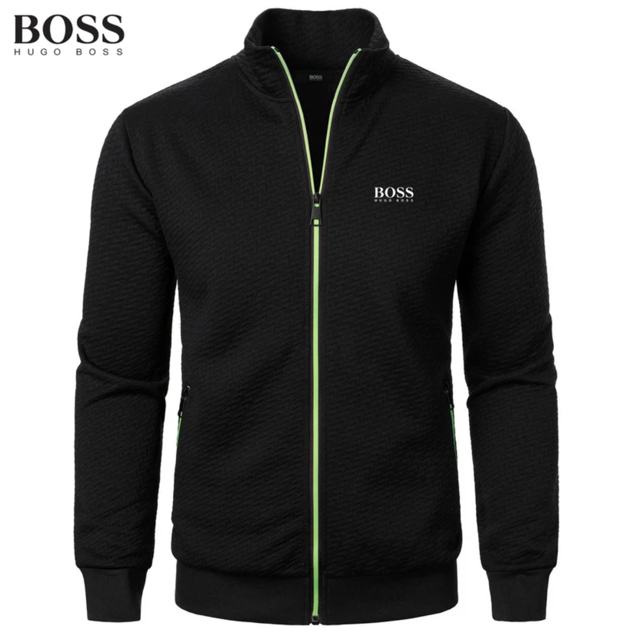 2026 Texturerad Zip-up Jacka || Utförsäljning