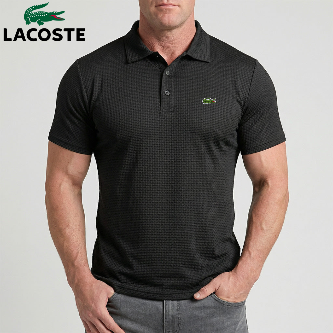 Waffle-Weave Tech Polo || Utförsäljning