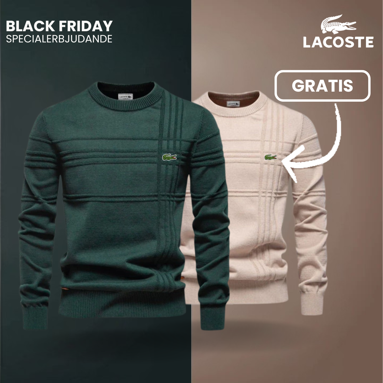 Herrtröja med Texturerad Design LC™ 1+1 Gratis (Utförsäljning)