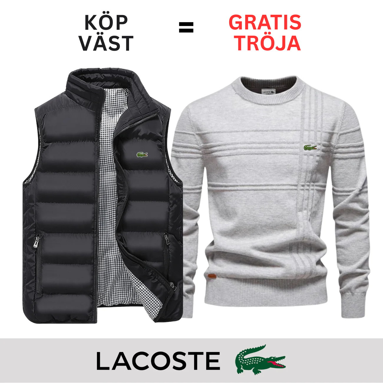 CASUAL VÄST + GRATIS TRÖJA || BEGRÄNSAT ERBJUDANDE