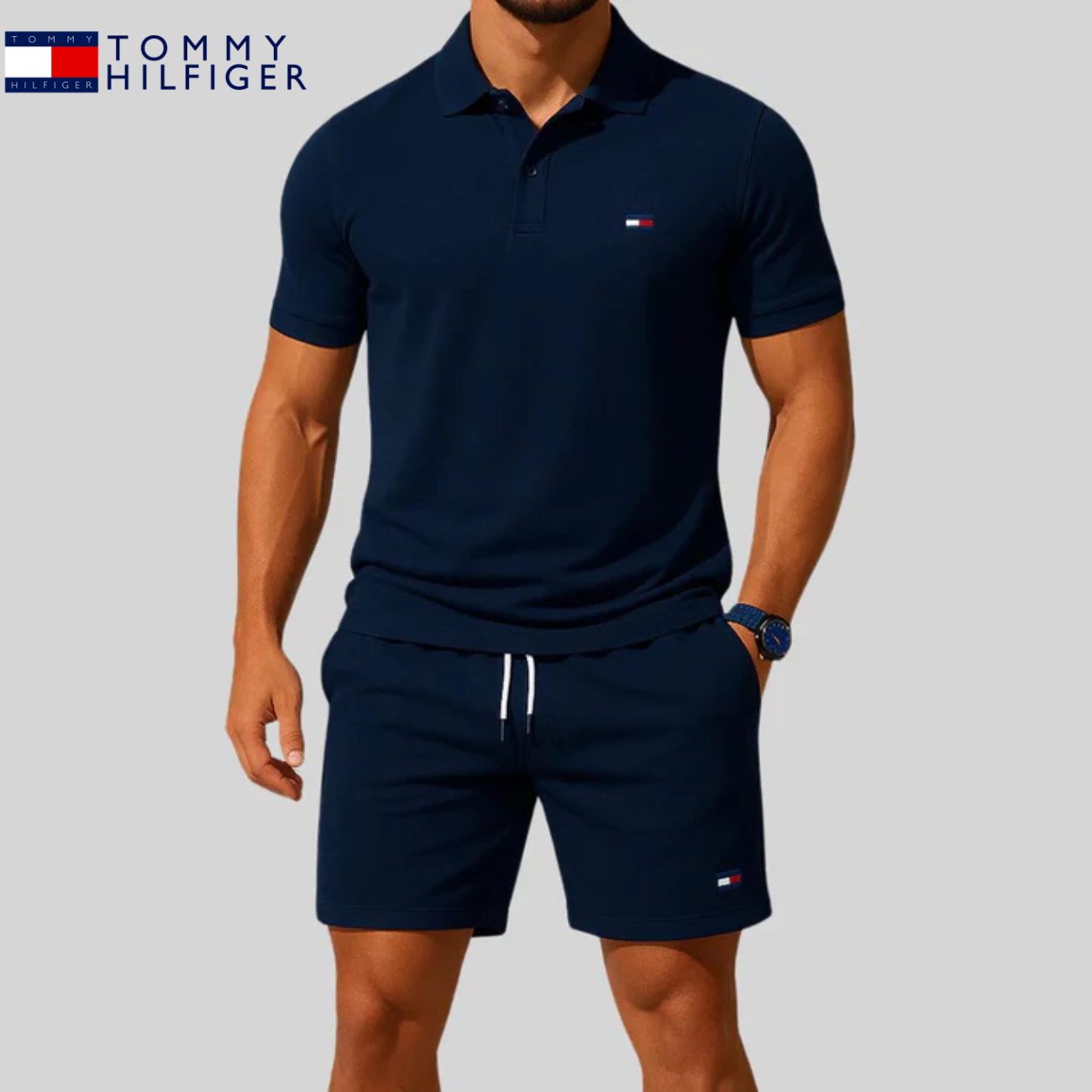 2026 Grundläggande Smal Färdig Piké & shorts set || Utförsäljningskampanj