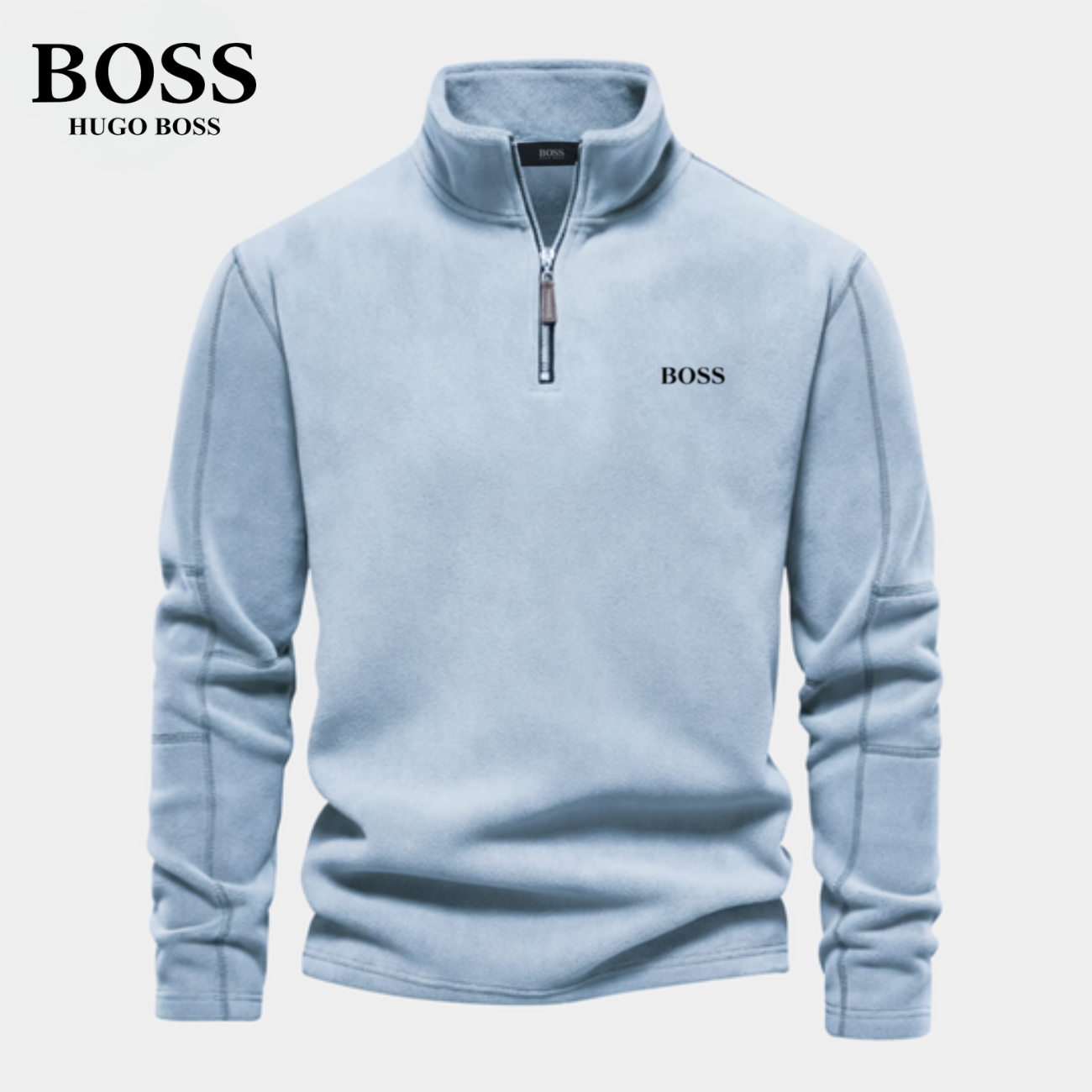 BOSS™ Half Zip Sweatshirt | I Bomull