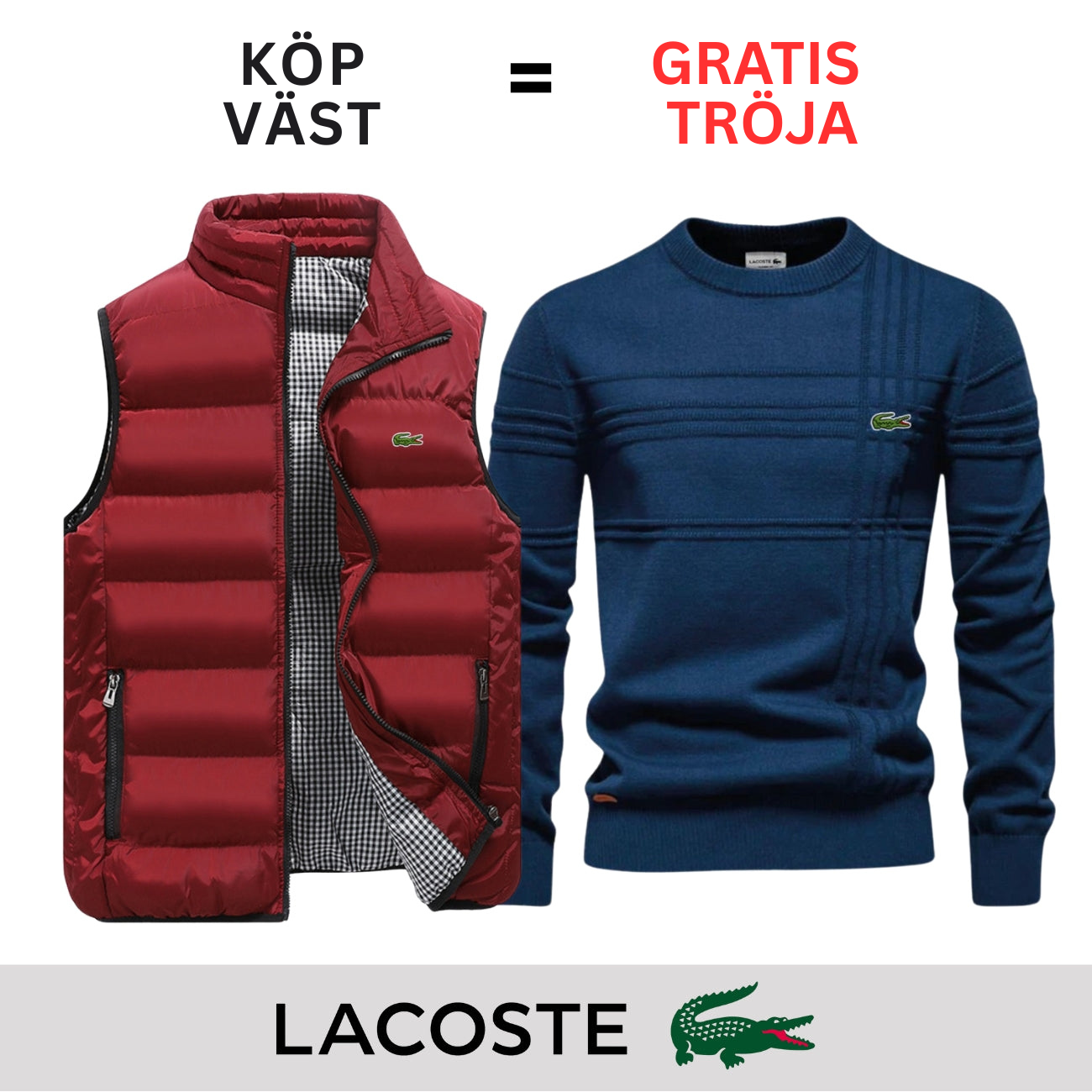 CASUAL VÄST + GRATIS TRÖJA || BEGRÄNSAT ERBJUDANDE