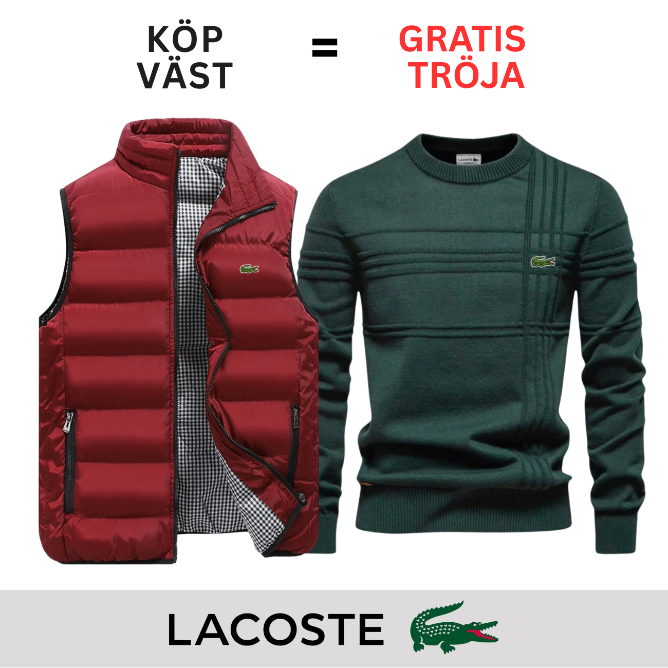 CASUAL VÄST + GRATIS TRÖJA || BEGRÄNSAT ERBJUDANDE