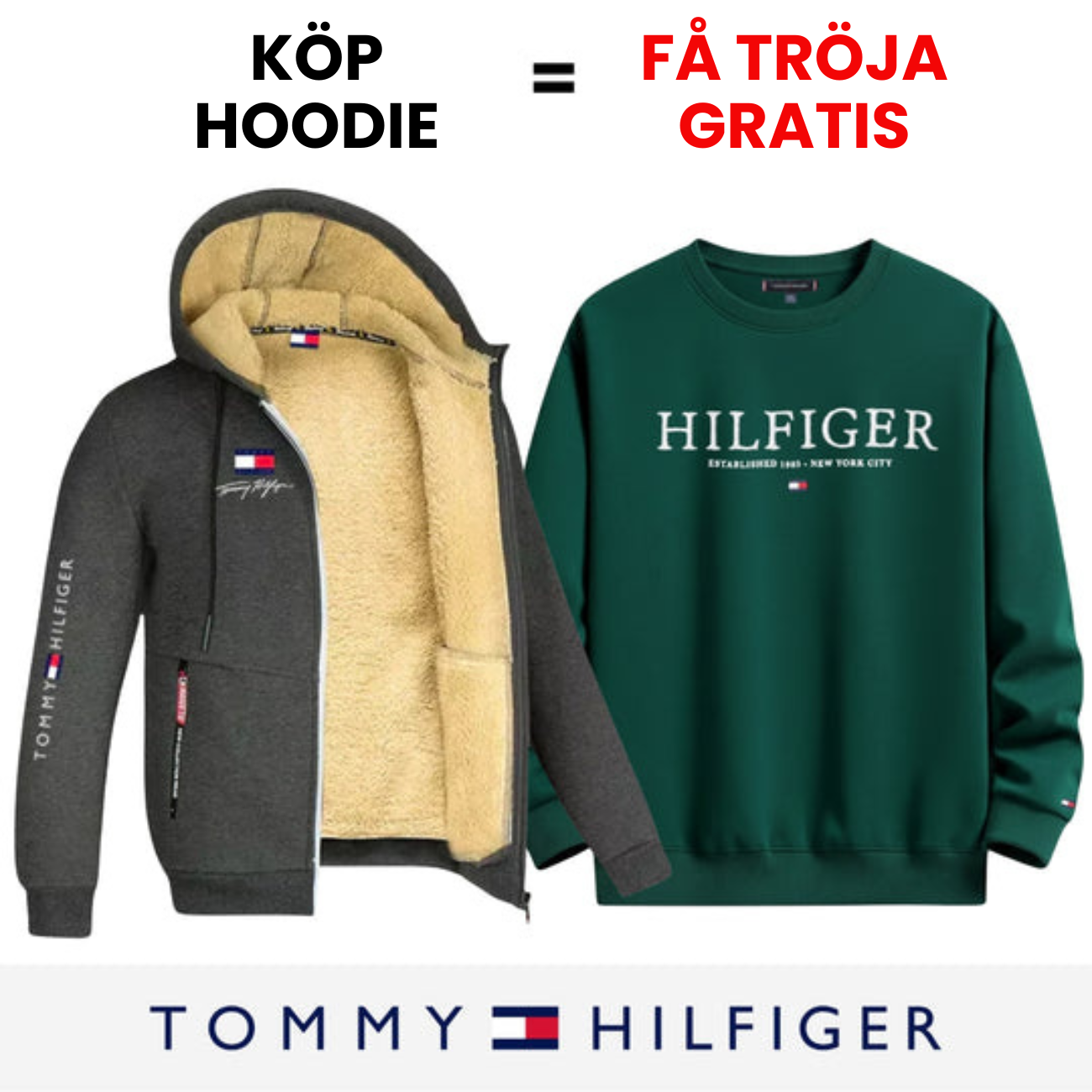 Premium Sherpa Hoodie + Sweat Erbjudande || BEGRĂNSAD ERBJUDANDE