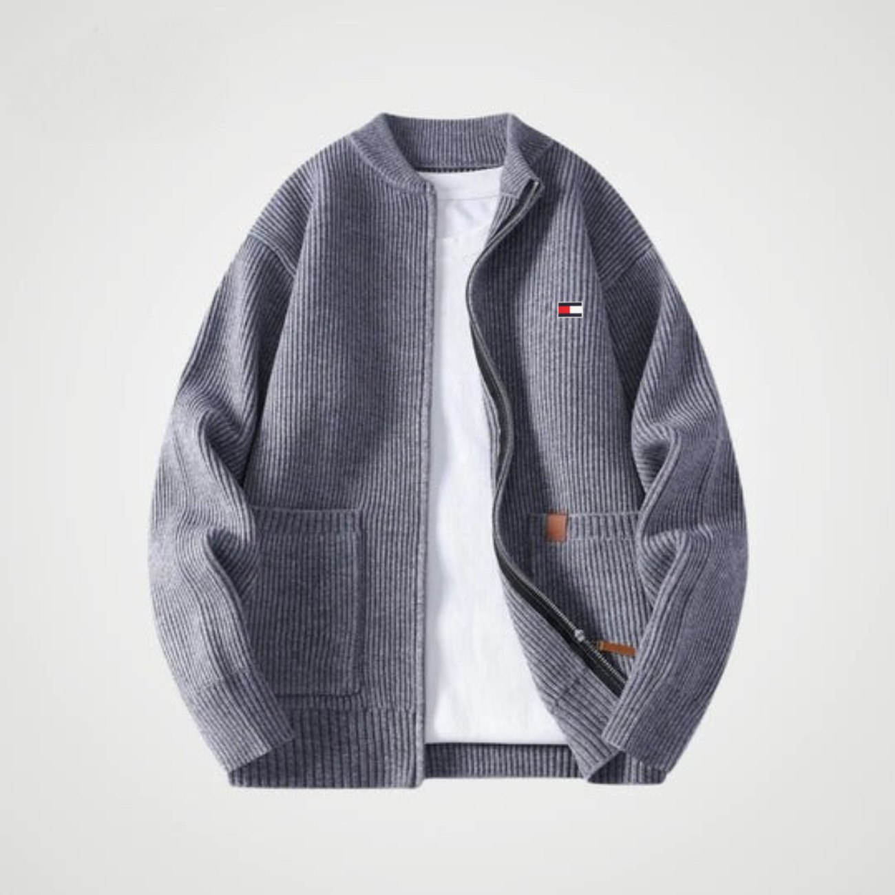 Zippad Stickad Kofta – REAPRIS