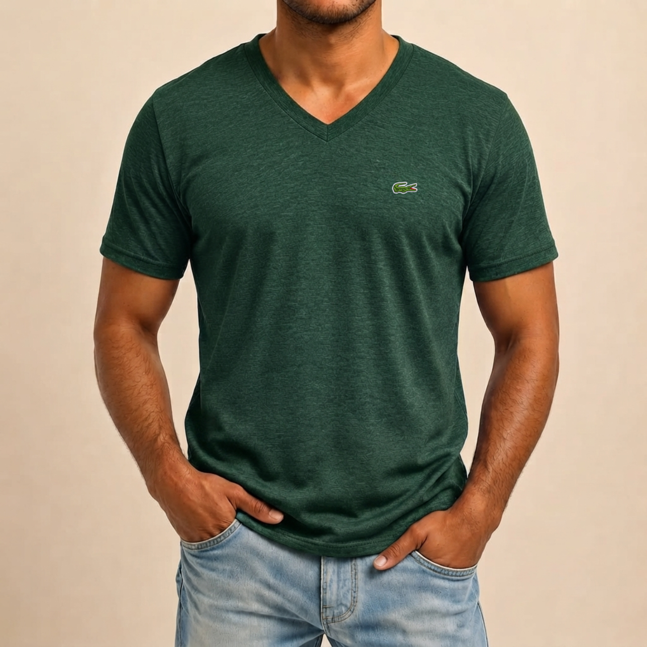 Bas V-ringad T-shirt - Utförsäljning