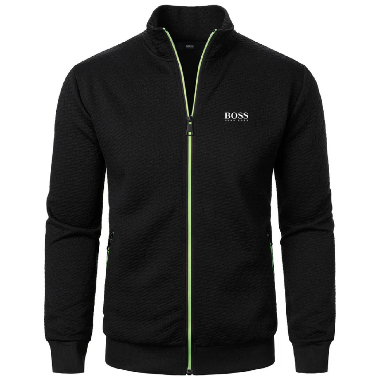 2026 Texturerad Zip-up Jacka - Utförsäljning